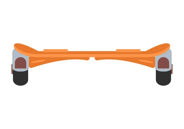 Hoverboard izolované roller vector skútr. — Stockový vektor