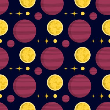Güneş sistemi uzay gezegenler seamless modeli gökada Dünya evren gezegen astronomi yıldız Bilim Evren vektör çizim