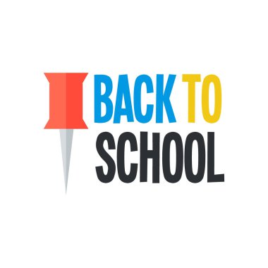 Okula geri kaligrafi tasarımlar stil öğeleri satış izni vektör çizim etiket..