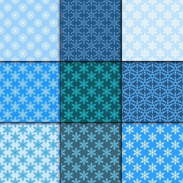 Kar tanesi seamless modeli neşeli Noel ve mutlu yeni yıl kış tatil arka plan dekoratif kağıt vektör çizim.
