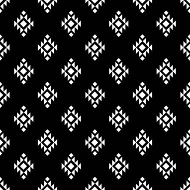 Kabile sorunsuz etnik köken şık ilkel geometrik desenler şık grunge doku vektör çizim ile modern soyut duvar kağıdı baskı. Tek renkli süsleme kumaş Tekstil