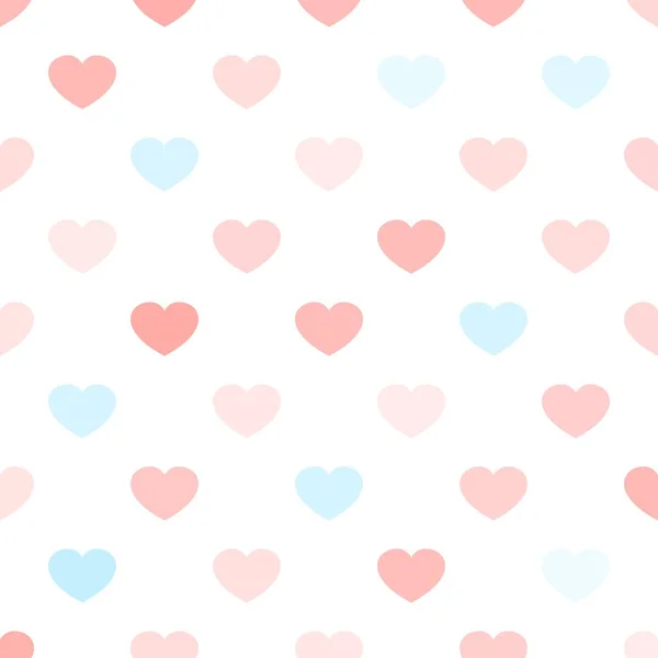 День Святого Валентина Сердца Бесшовный Шаблон Фона Любви Типографики Праздник — стоковый вектор