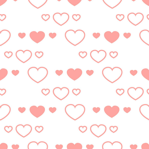День Святого Валентина сердца бесшовный шаблон фона любви типографики праздник романтической свадебной подарочной карты векторной иллюстрации. Романтический валентинка сердечный приветственный ярлык. Форма февральского брака
.