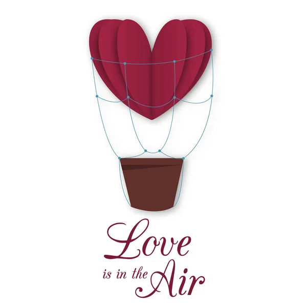 Papel corazones San Valentín vector amor arte tarjeta origami estilo romántico vacaciones fondo romance creativo ilustración . — Archivo Imágenes Vectoriales