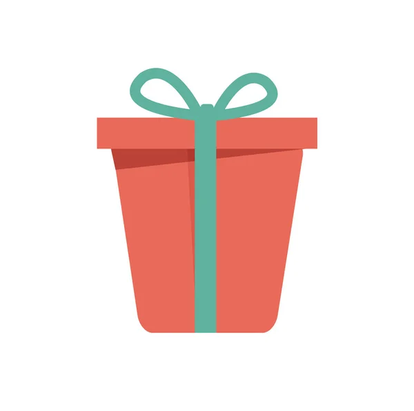 Caja de regalo con cinta regalo de Navidad regalo regalo regalo regalo regalo paquete vector ilustración . — Archivo Imágenes Vectoriales