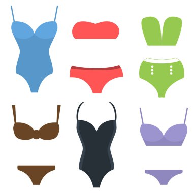 Yüzme moda vektör yaz giysisi