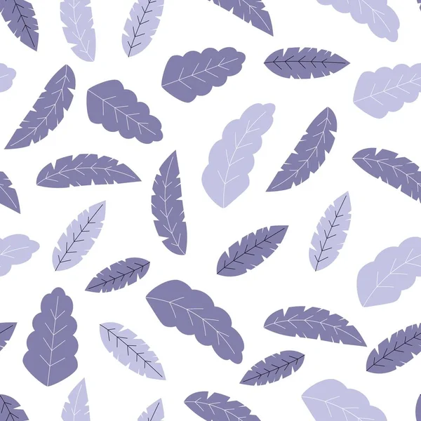 Seamless leaves pattern vector illustration. Leaf nature — Stock vektor