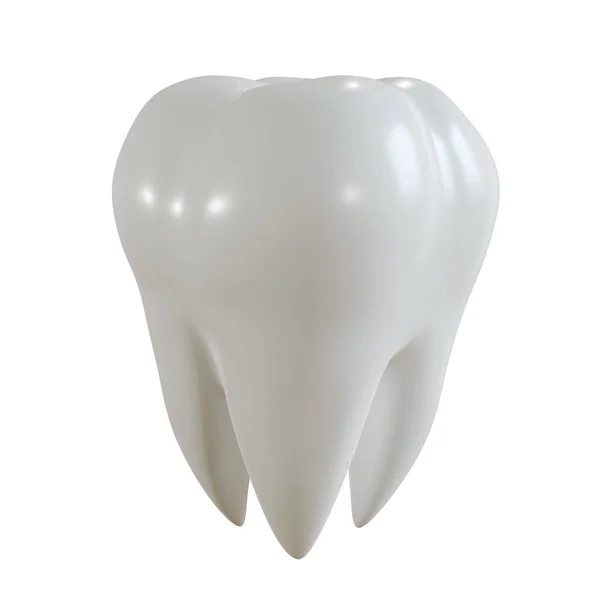 Image human tooth prosthesis on white background. 3D Illustration. — Stock Photo, Image