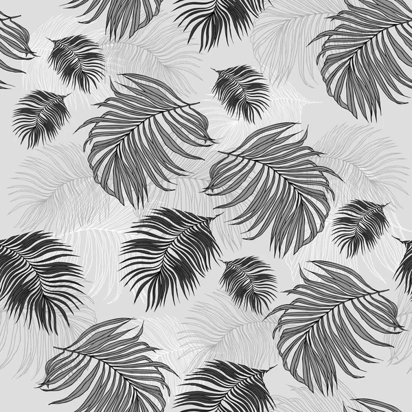 Naadloze patroon gemaakt van tropische Palm Leaves — Stockfoto