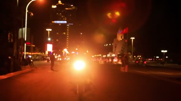 Motorkerékpár-meghajtók sebesség-ban — Stock videók