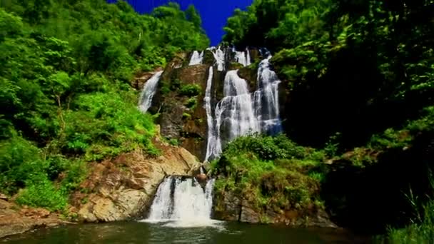 Cascata da Cachoeira da Montanha Espumosa — Vídeo de Stock