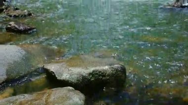 Şelale ve köpüklü akış