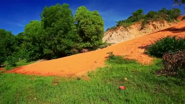 Казковий потік нахил плямистий — стокове відео