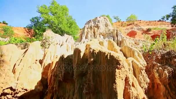 Fairy stream slope speckled — Stock Video