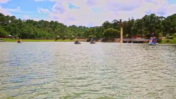 広い lakein ベトナム国立公園 — ストック動画