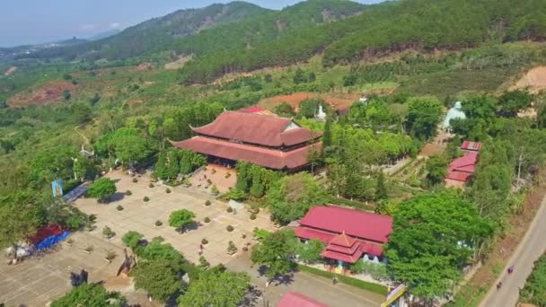 Panoramiczny widok na słynny spokojnej pagoda — Wideo stockowe