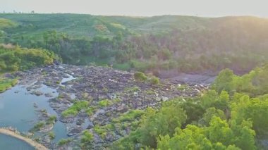 Güçlü River Rapids ağaç üzerinde ön plan