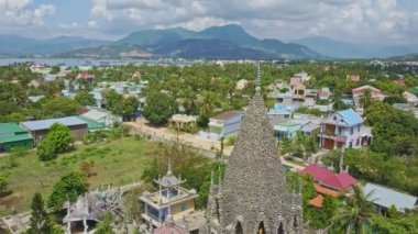 Vietnam şehir antik Budist tapınağı