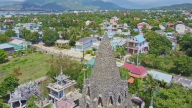 Vietnam şehir antik Budist tapınağı