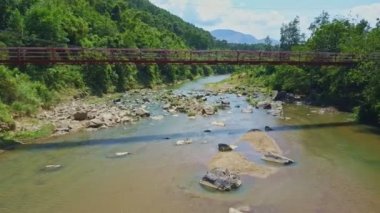 nehir taşları yayla ormandaki arasında