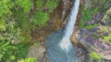 Tagu şelale tropikal yayla ormanda