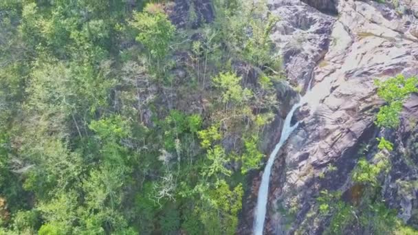 Водоспад Тагу в тропічних високогірних джунглях — стокове відео