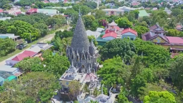 Vietnam şehir antik Budist tapınağı — Stok video