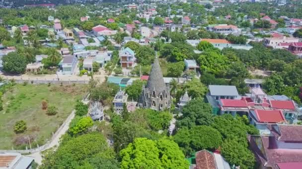 베트남 도시에서 고 대 불교 사원 — 비디오