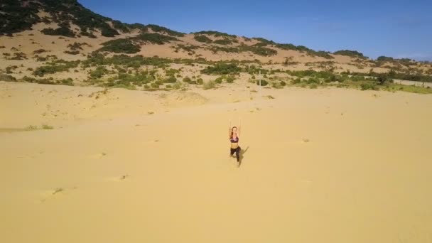 집중된 Assana 사막과 — 비디오