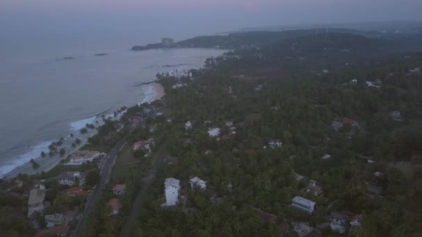 Sunrise over endless green jungles and tea plantations — Stock Video