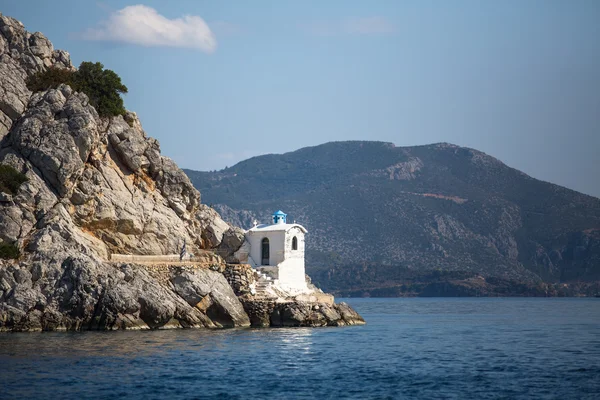 Farol na ilha grega — Fotografia de Stock