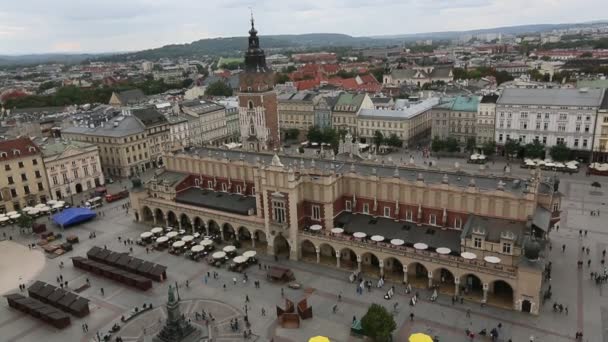 Plaza del Mercado Principal de Cracovia — Vídeos de Stock