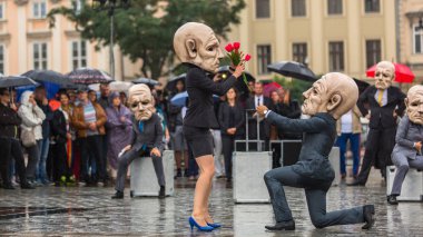 Krakow tiyatro gece festival katılımcıları
