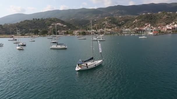 View of the Marina and the city — Stock Video