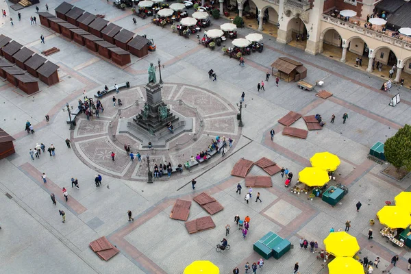 Plaza principal de la ciudad de Cracovia —  Fotos de Stock