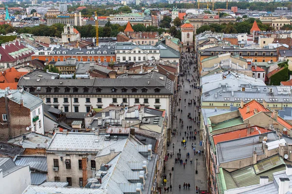 Tetti della città vecchia di Cracovia — Foto Stock