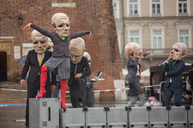 Krakow tiyatro gece festival katılımcıları