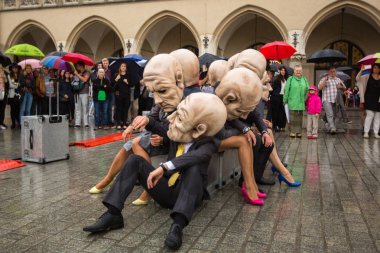 Krakow tiyatro gece festival katılımcıları