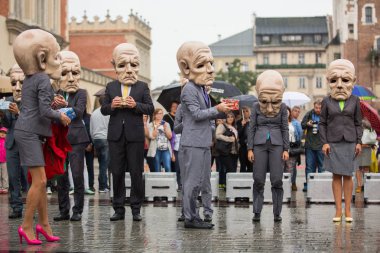 Krakow tiyatro gece festival katılımcıları
