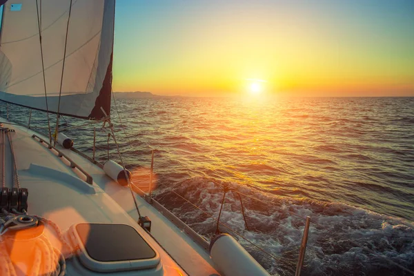 Ship yachts in the open Sea — Stock Photo, Image