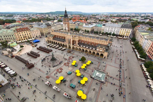 Praça do Mercado Central de Cracóvia — Fotografia de Stock