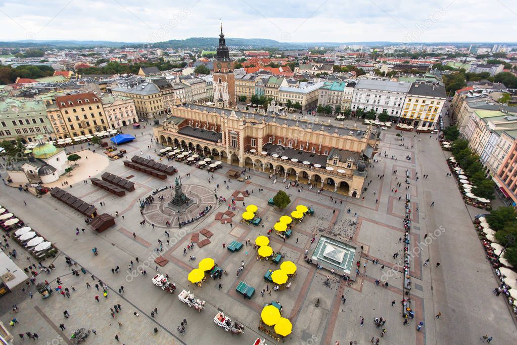 Krakow Central Market Square