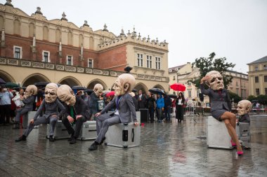 Krakow tiyatro gece festival katılımcıları