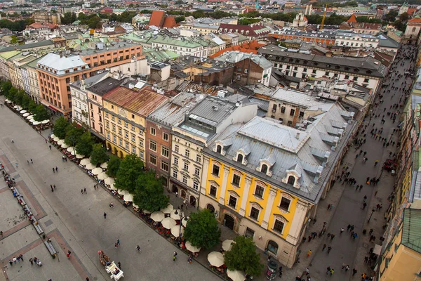 Vista dall'alto della Città Vecchia Cracovia — Foto Stock