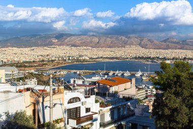 Dağları ile Atina Panorama 