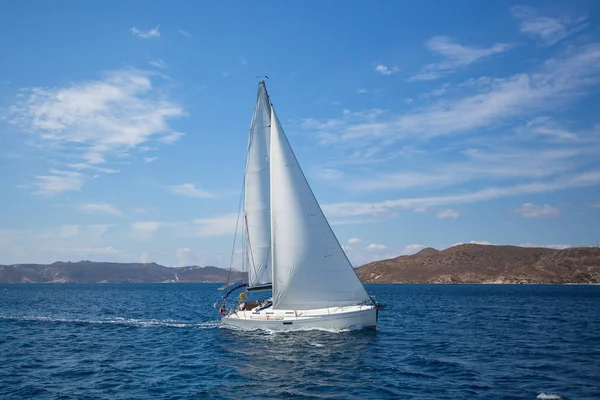 Lüks Yat, tekne yarışı — Stok fotoğraf