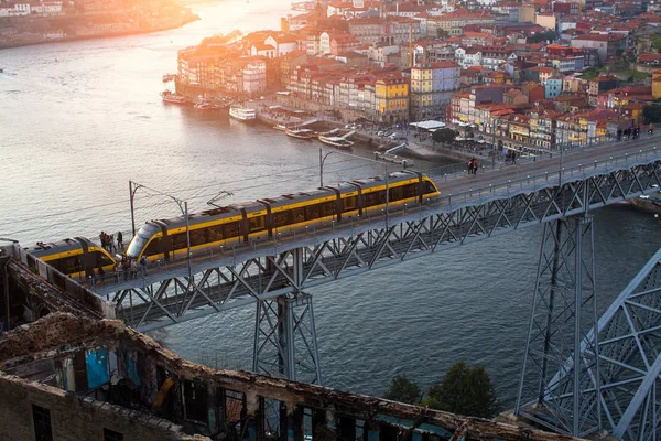 Bovenste weergave van Douro rivier — Stockfoto