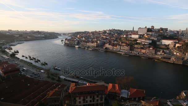 Douro nehir Porto — Stok video