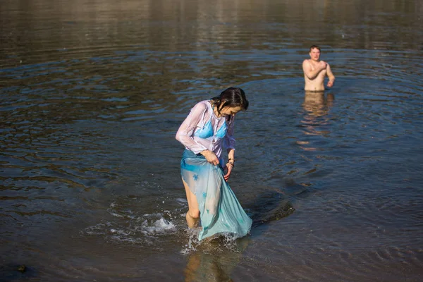 Slaví křest Ježíše a Epiphany — Stock fotografie