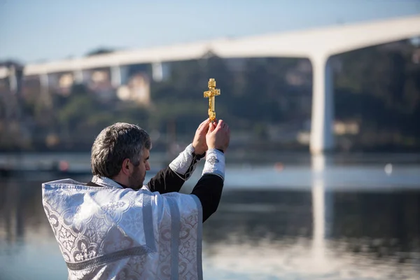 Celebrating Baptism of Jesus — Stock Photo, Image